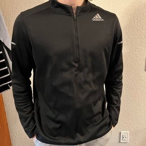 Adidas Men’s XL Running Jacket 1/3 Zip Black